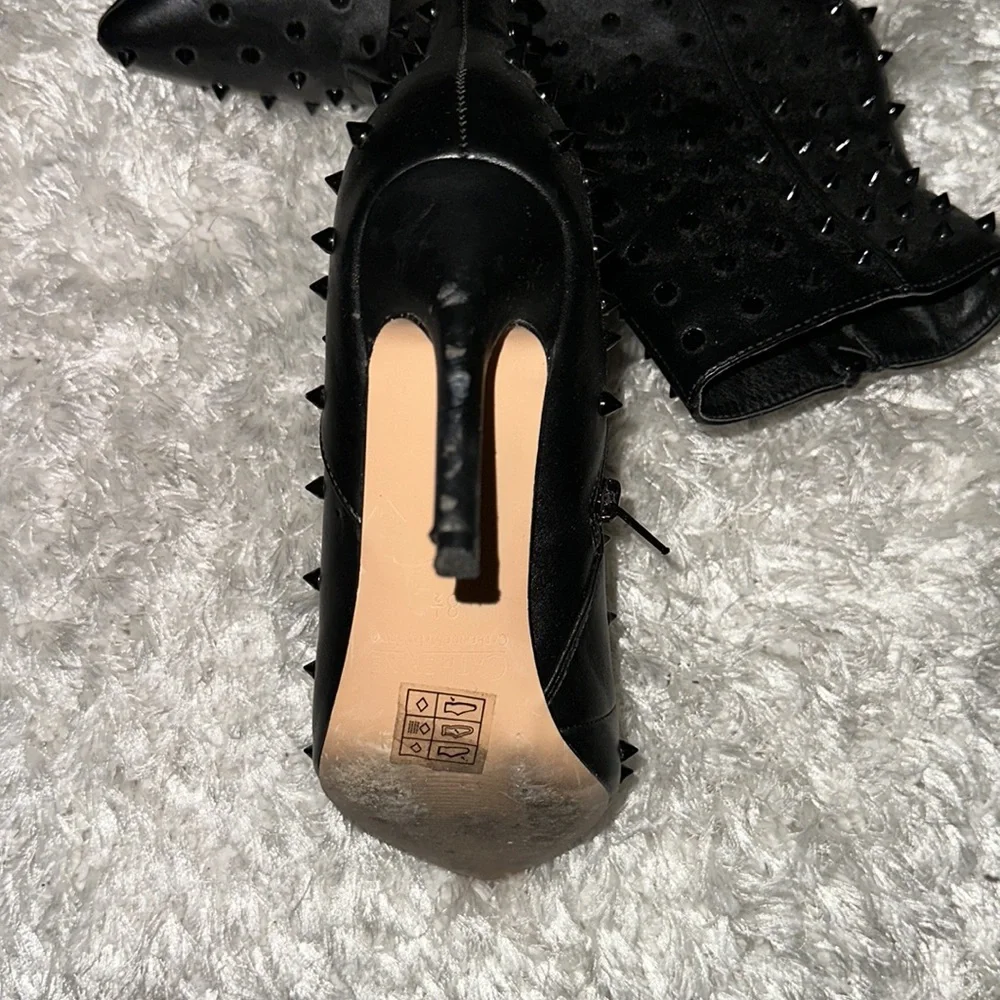 Studded Black Booties - Picture 4 of 4